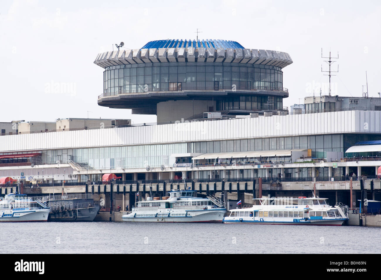 Cruise Ship Terminal auf Wolga, Volgograd (ehemals Stalingrad), Russland, Russische Föderation Stockfoto