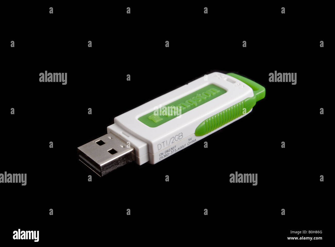 Flash-Speicher über USB-Anschluss. Stockfoto