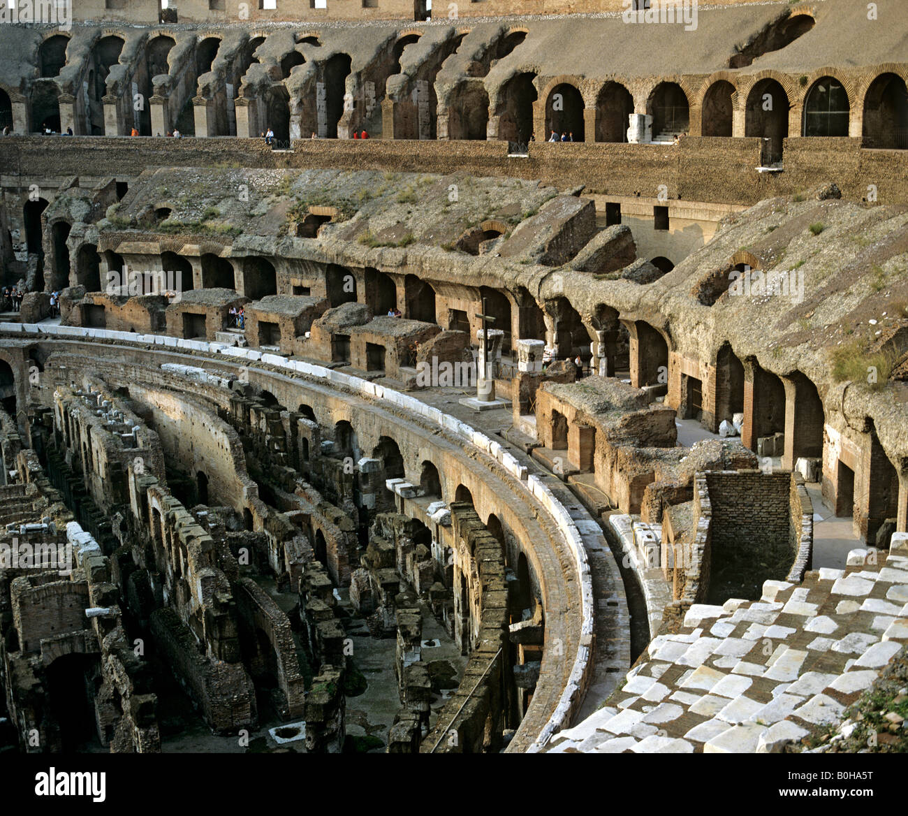 Kolosseum, Interieur, underground, Struktur, Hypogäum, Amphitheater, Rom, Italien Stockfoto