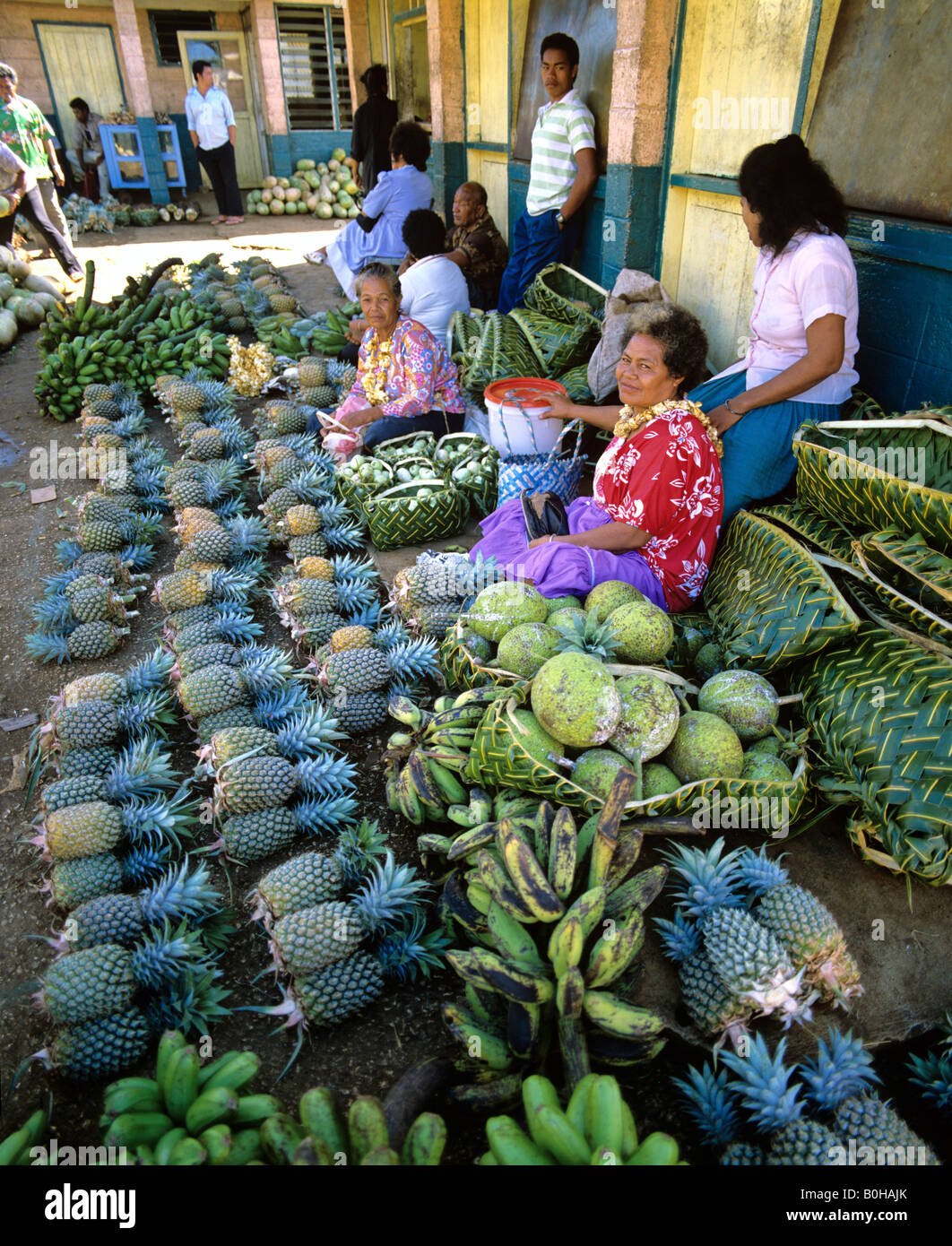 Marktplatz in Talamahu, Nukuʻalofa, Tonga, Südpazifik, Ozeanien Stockfoto