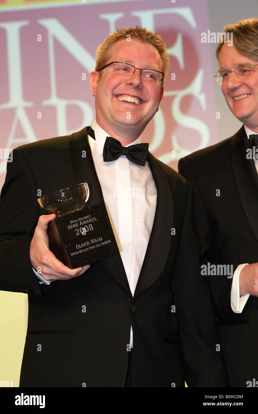 Kollektion des Jahres präsentiert Oliver Haag, Wine Awards 2008, Grandhotel Schloss Bensberg, Bergisch Gladbach, North Stockfoto