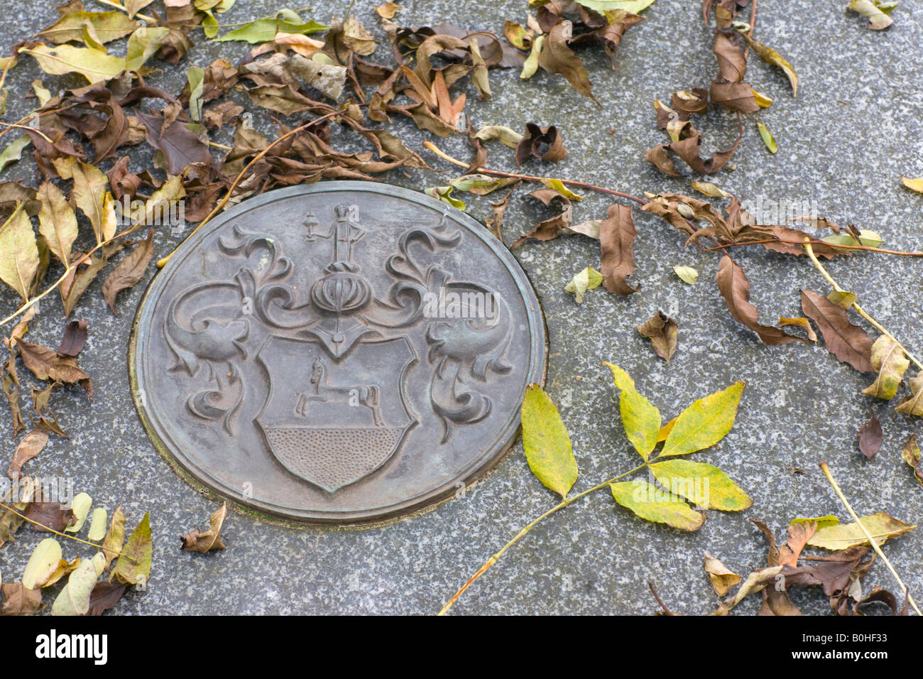 Grab von Julius Ritter von Hofmann, 1840-1896, Architekt, Alter Suedfriedhof Friedhof, München, Bayern, Deutschland Stockfoto