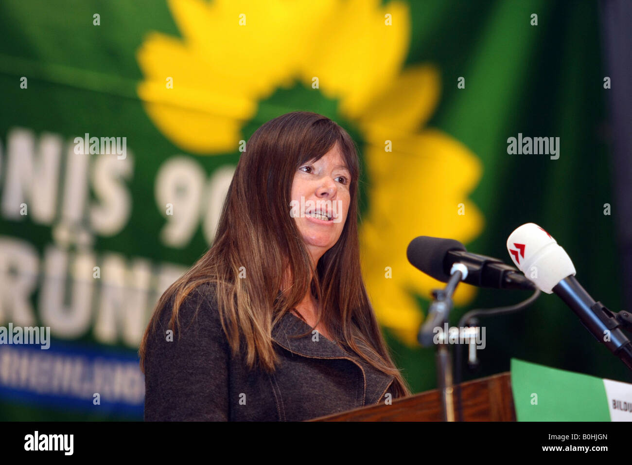 Ulrike Hoefken, deutsche MP, Mitglied des Parlaments von Bundestag, grüne Partei Stockfoto
