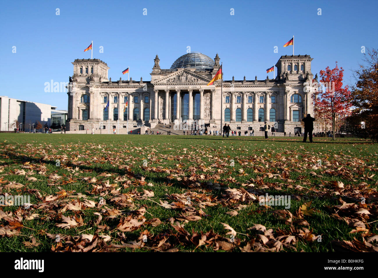 Reichstag, Parlamentsgebäude, Berlin, Deutschland, Europa Stockfoto