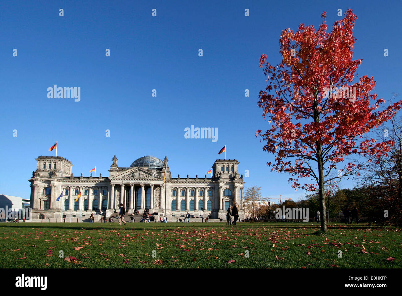 Reichstag, Parlamentsgebäude, Berlin, Deutschland, Europa Stockfoto