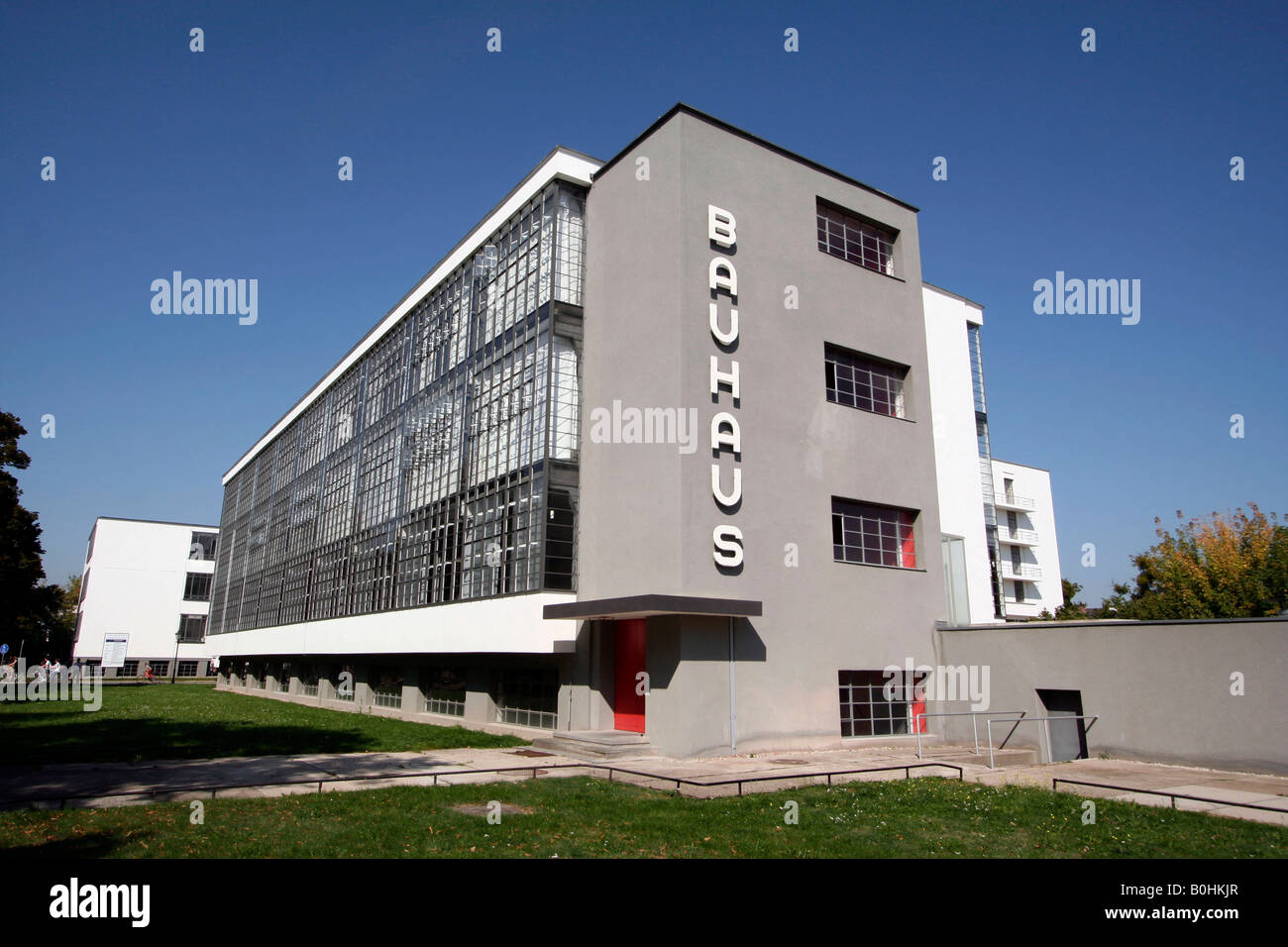 Bauhaus, UNESCO World Heritage Site, Dessau, Sachsen-Anhalt, Deutschland Stockfoto
