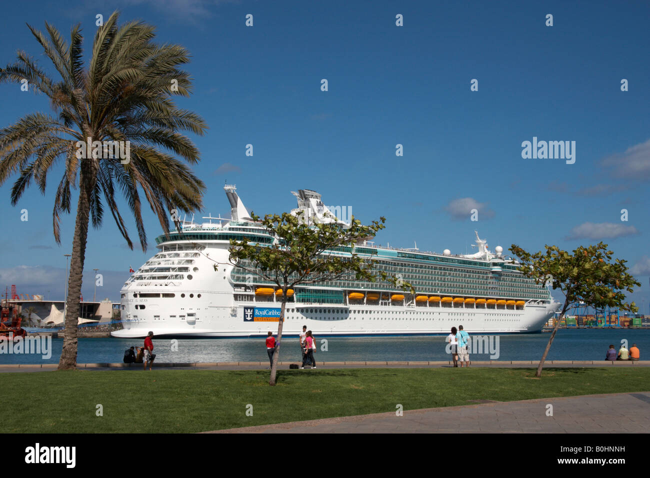 "Independence of the Seas" Kreuzfahrtschiff Besuch in Las Palmas, Gran Canaria im Mai 2008. Stockfoto