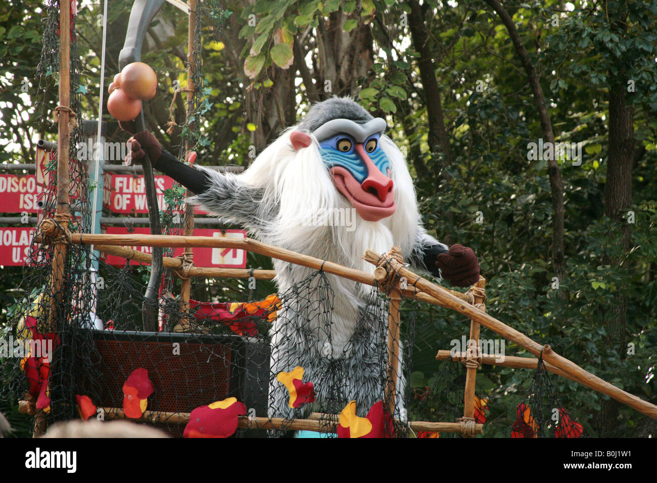 Parade am tierischen Königreich von Walt Disney World. Nur zu redaktionellen Zwecken Stockfoto