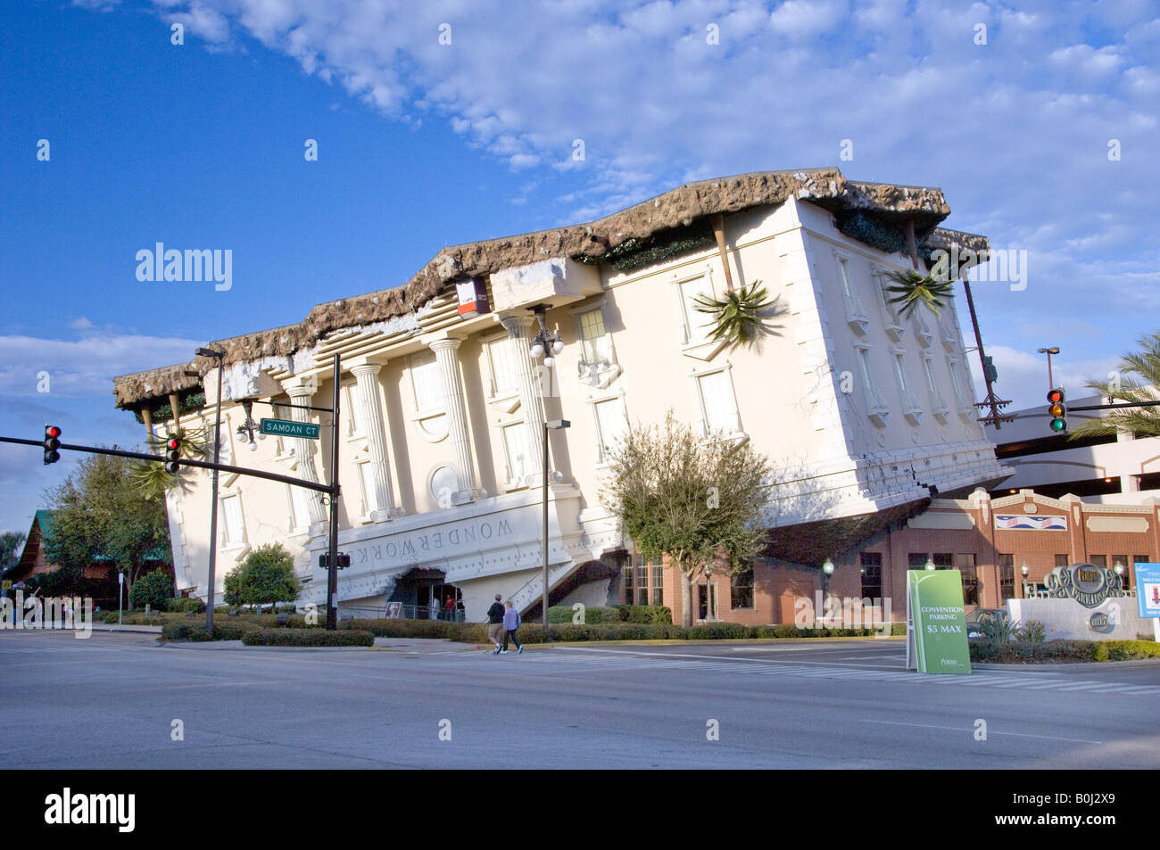 Wonderworks Upside Down Buidling am International Drive in Orlando Florida USA Stockfoto