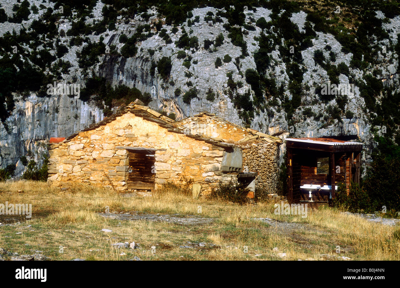 Verfallenes Haus in Spanien Stockfoto