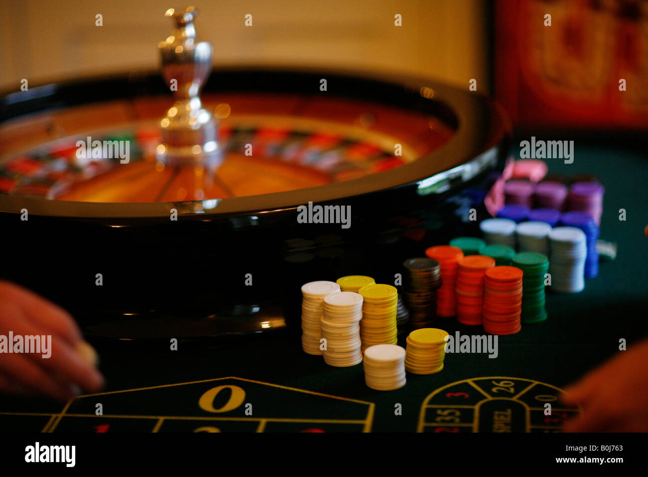Roulette Stockfoto