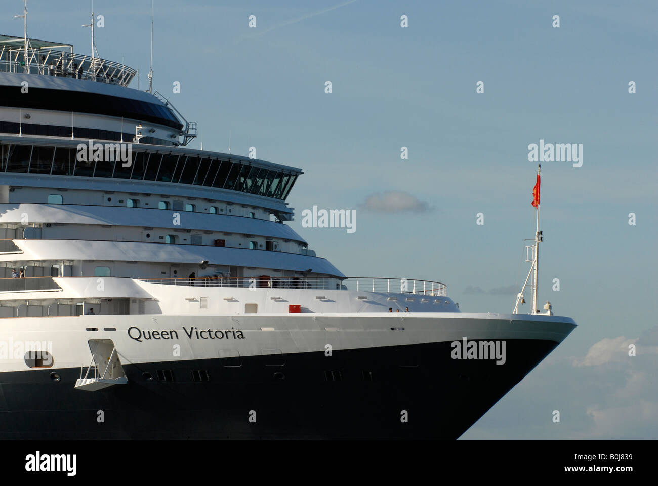 Cunard-Kreuzfahrtschiff "Queen Victoria" Stockfoto