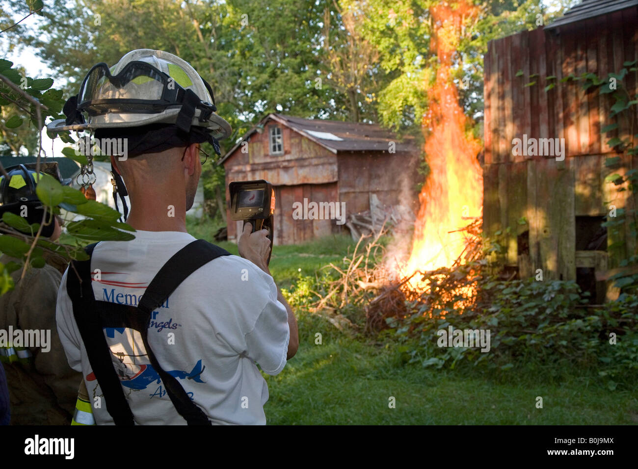 Freiwillige Feuerwehr Stockfoto