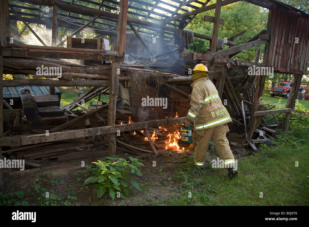 Freiwillige Feuerwehr Stockfoto