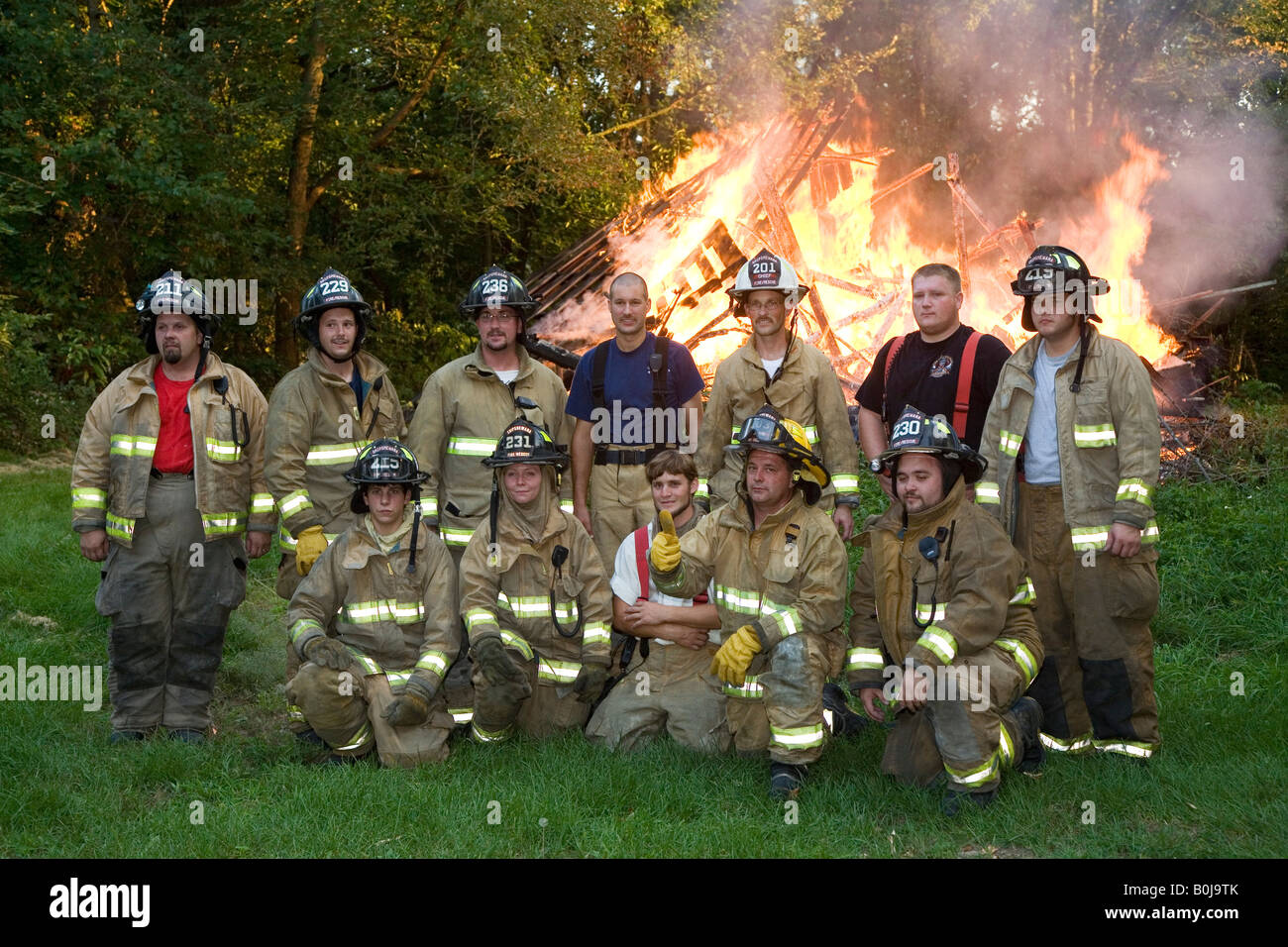 Freiwillige Feuerwehr Stockfoto