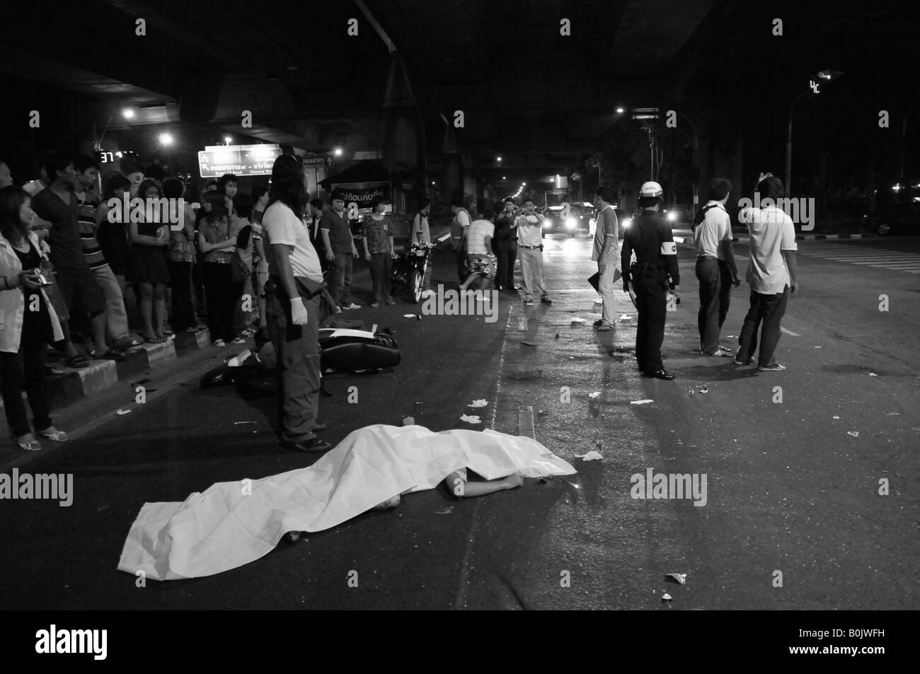 Leben und sterben in bkk Stockfoto