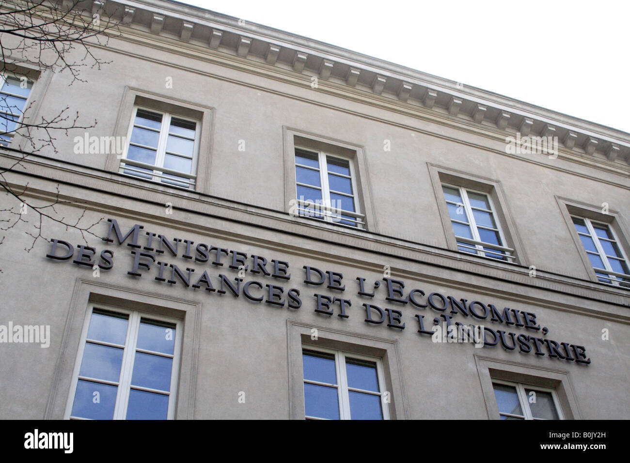 Eine Regierung Ministerium der Finanzen, Wirtschaft, Finanzen und Industrie Gebäude in Bercy, Paris, Frankreich Stockfoto