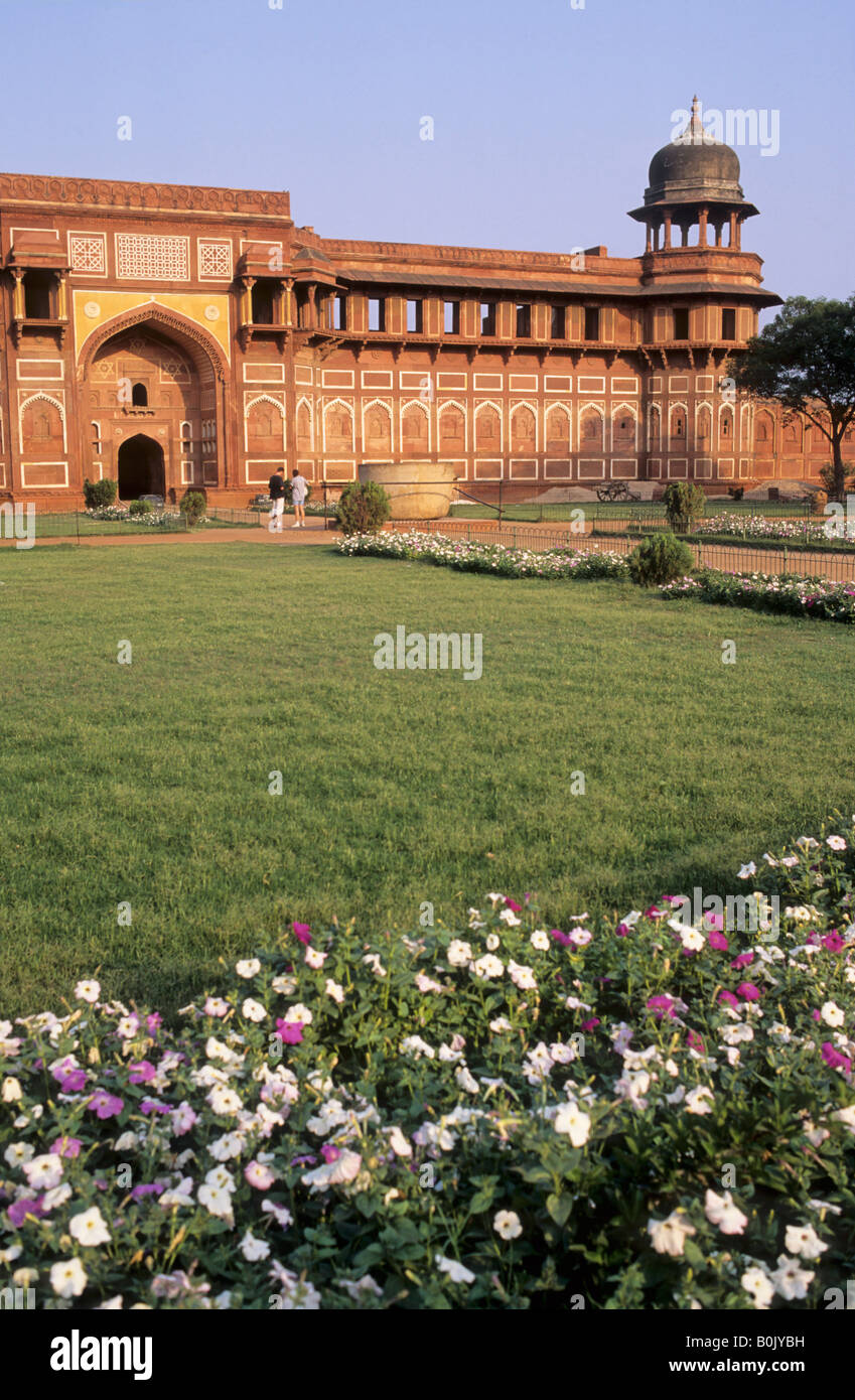 Der Jahangir Palast im Roten Fort Agra IN Stockfoto