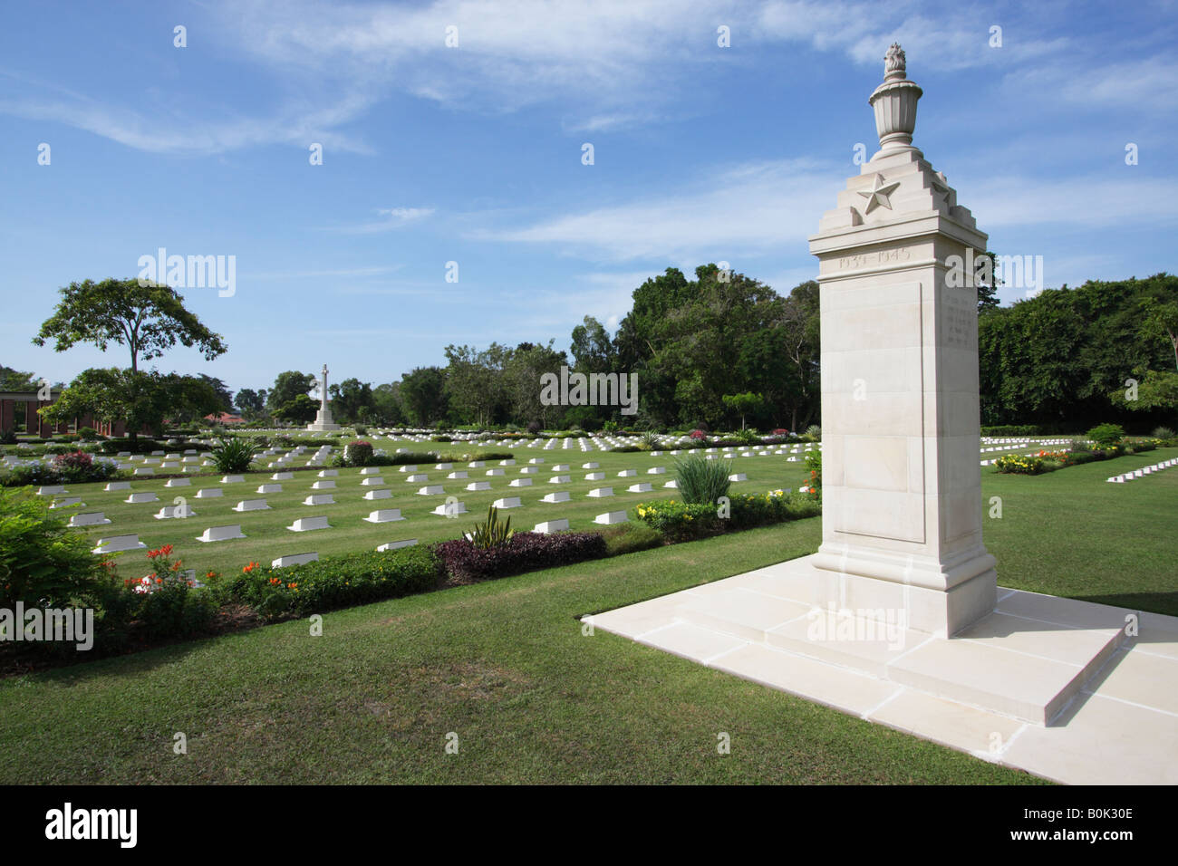 2. Weltkrieg-Denkmal, Pulau Labuan, Sabah, Malaysia Borneo Stockfoto