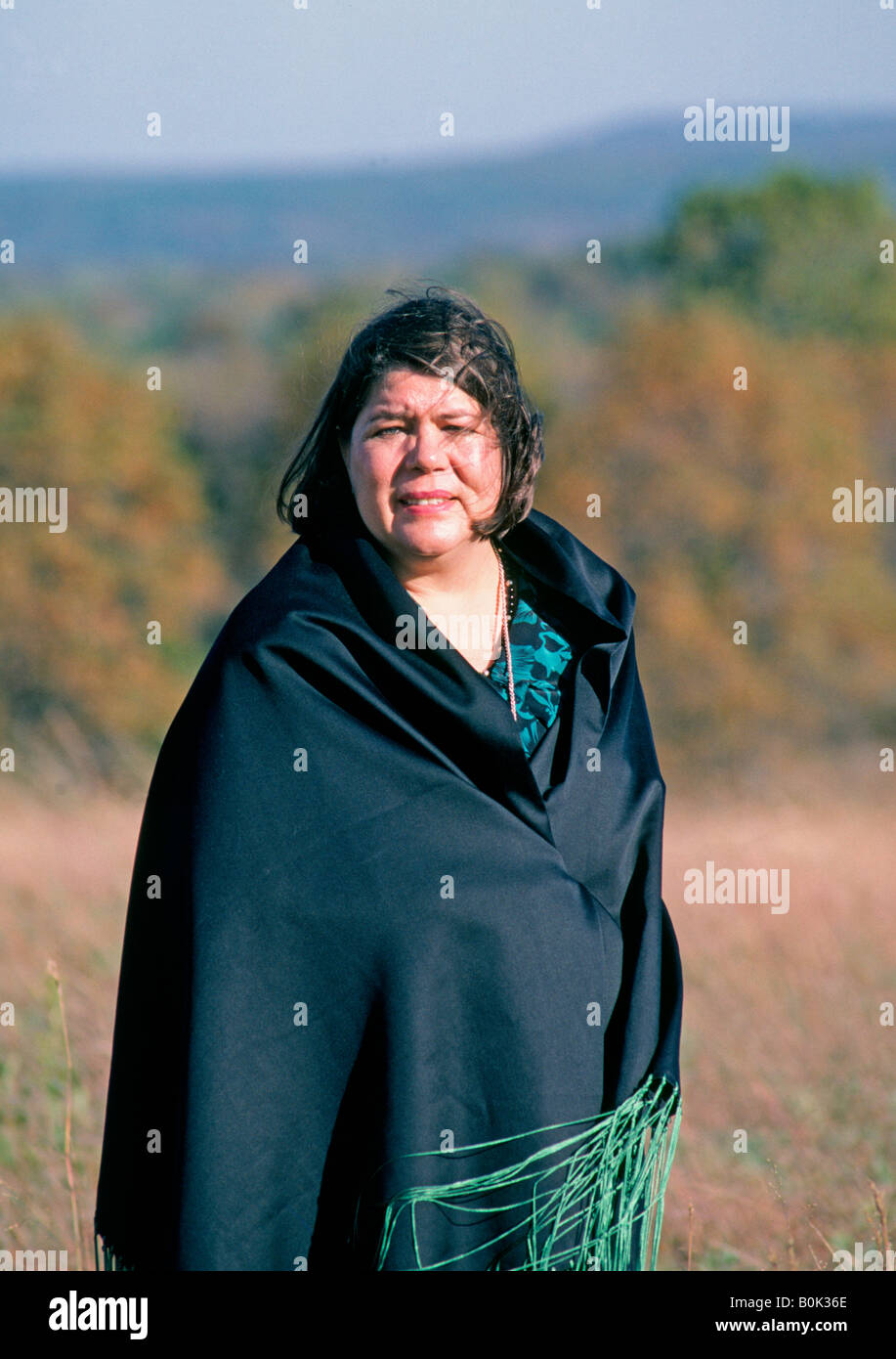 Wilma Pearl Mankiller 18. November 1945 in Tahlequah Oklahoma geboren war die erste weibliche Frau Chief der Cherokee Nation Stockfoto