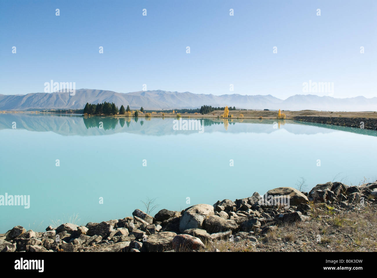 Lake Ruataniwha auf Neuseelands Südinsel Stockfoto