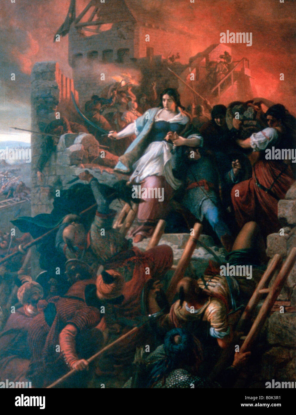 "Die Frauen von Eger", 1867. Künstler: Bertalan Szekely Stockfoto