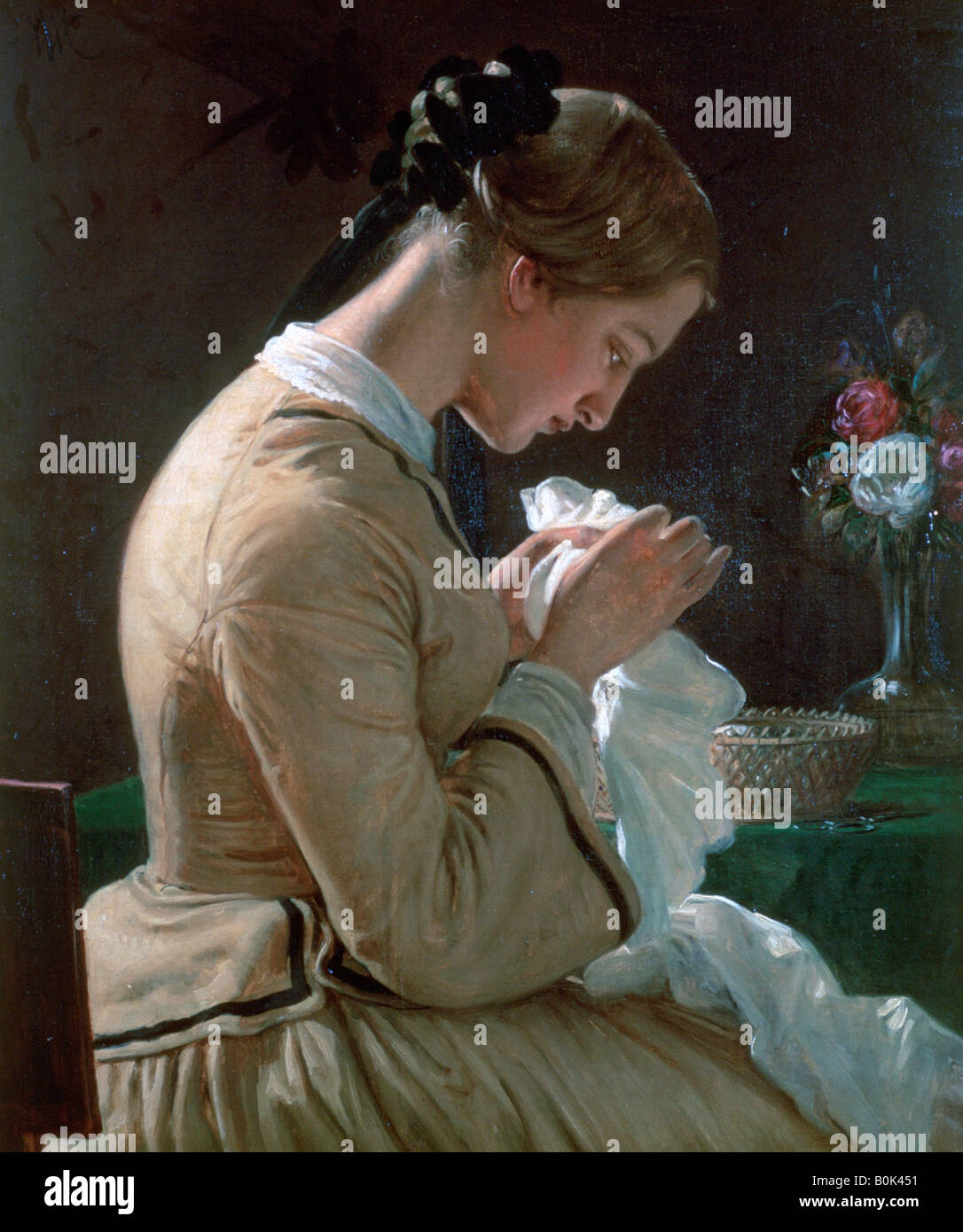 "Portrait der Thora Maria Borch", c1830-1873. Künstler: Wilhelm Marstrand Stockfoto