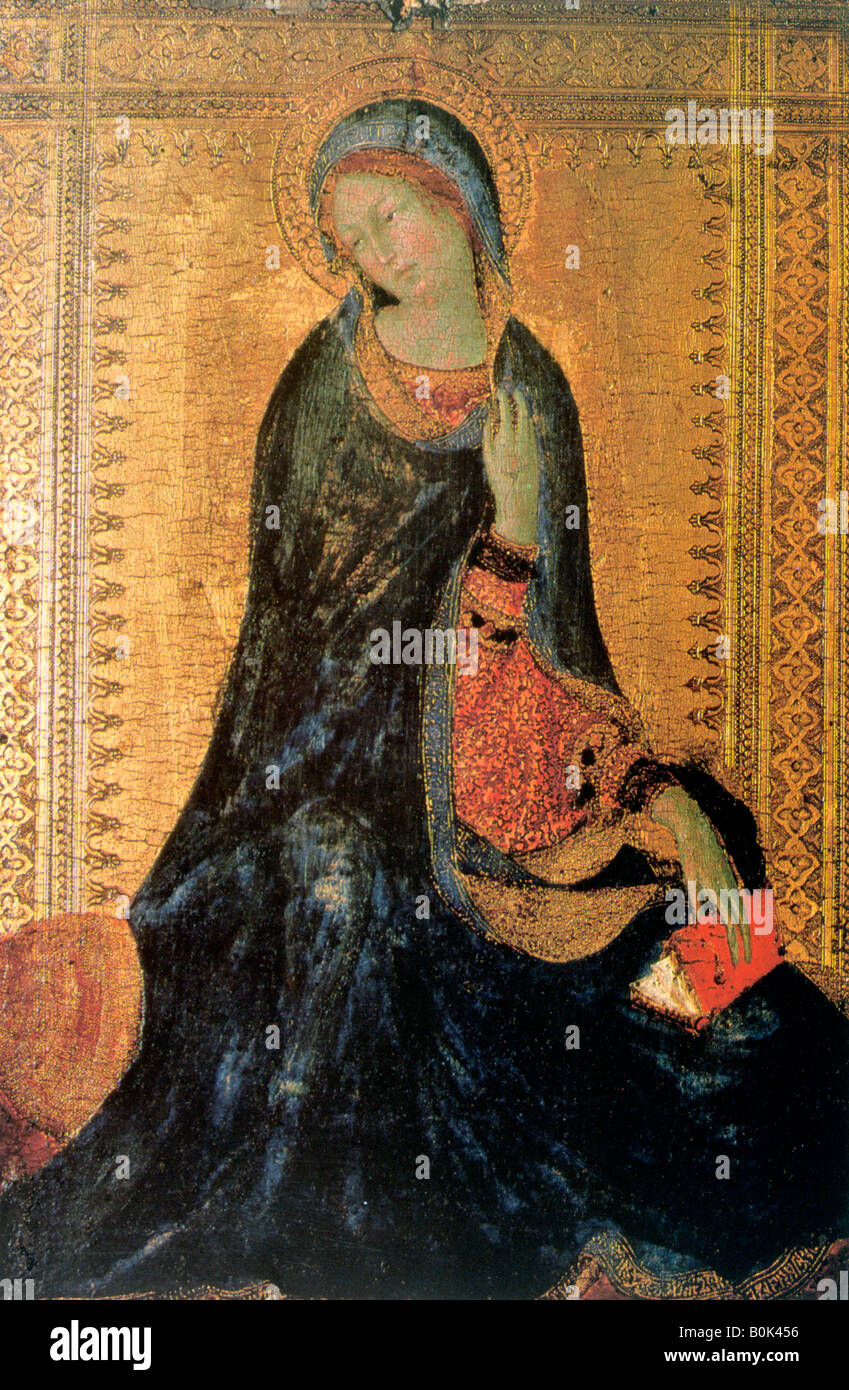 "Madonna der Verkündigung", c1304-1344. Künstler: Simone Martini Stockfoto