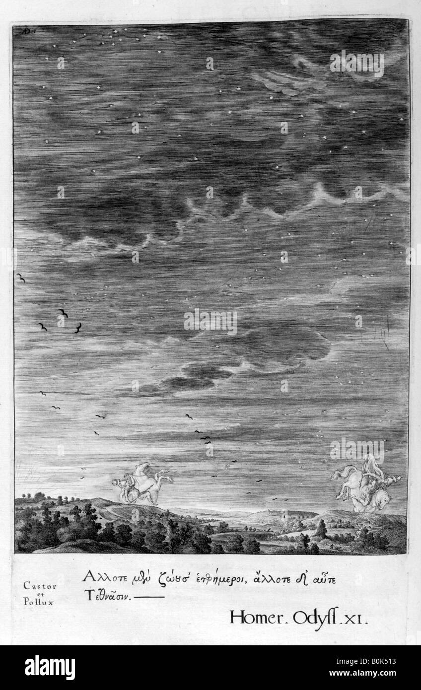 "Castor und Pollux", 1655. Künstler: Michel de Marolles Stockfoto