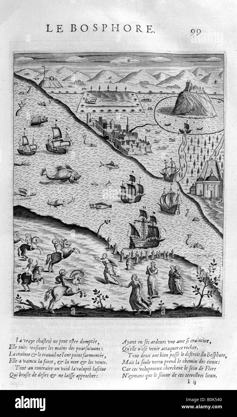 "Der Bosporus oder Bosporus", 1615. Künstler: Leonard Gaultier Stockfoto