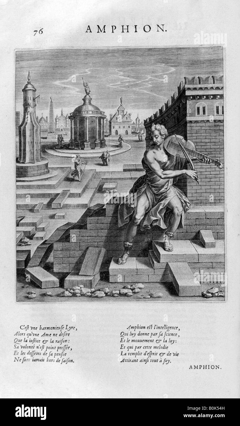 "Amphion", 1615. Künstler: Leonard Gaultier Stockfoto