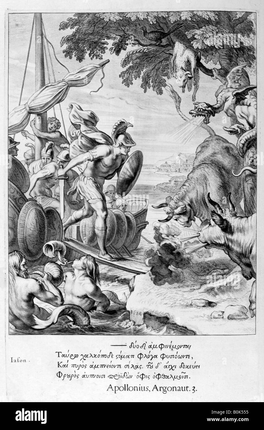 "Jason und die Argonauten", 1655. Künstler: Michel de Marolles Stockfoto