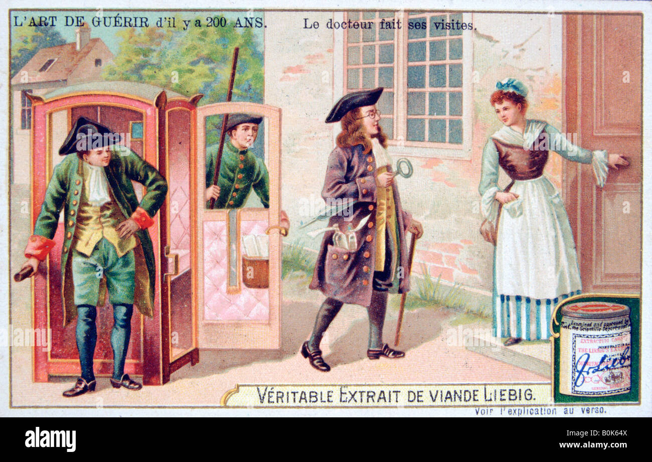 Der Arzt macht seine Besuche, 1900. Künstler: unbekannt Stockfoto