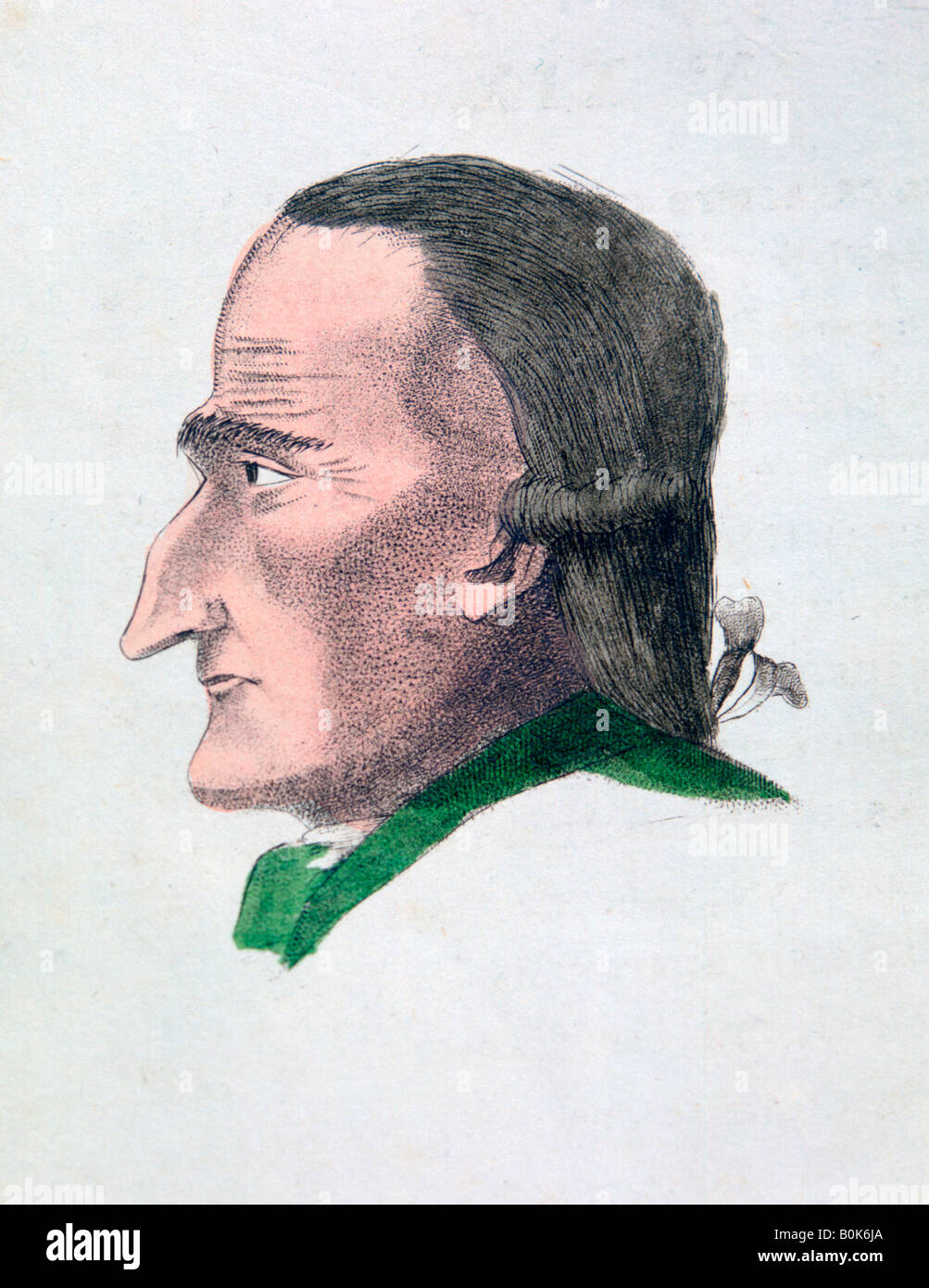 Die Gesichtszüge ein Geizhals, 1808. Künstler: Athanasius Kircher Stockfoto