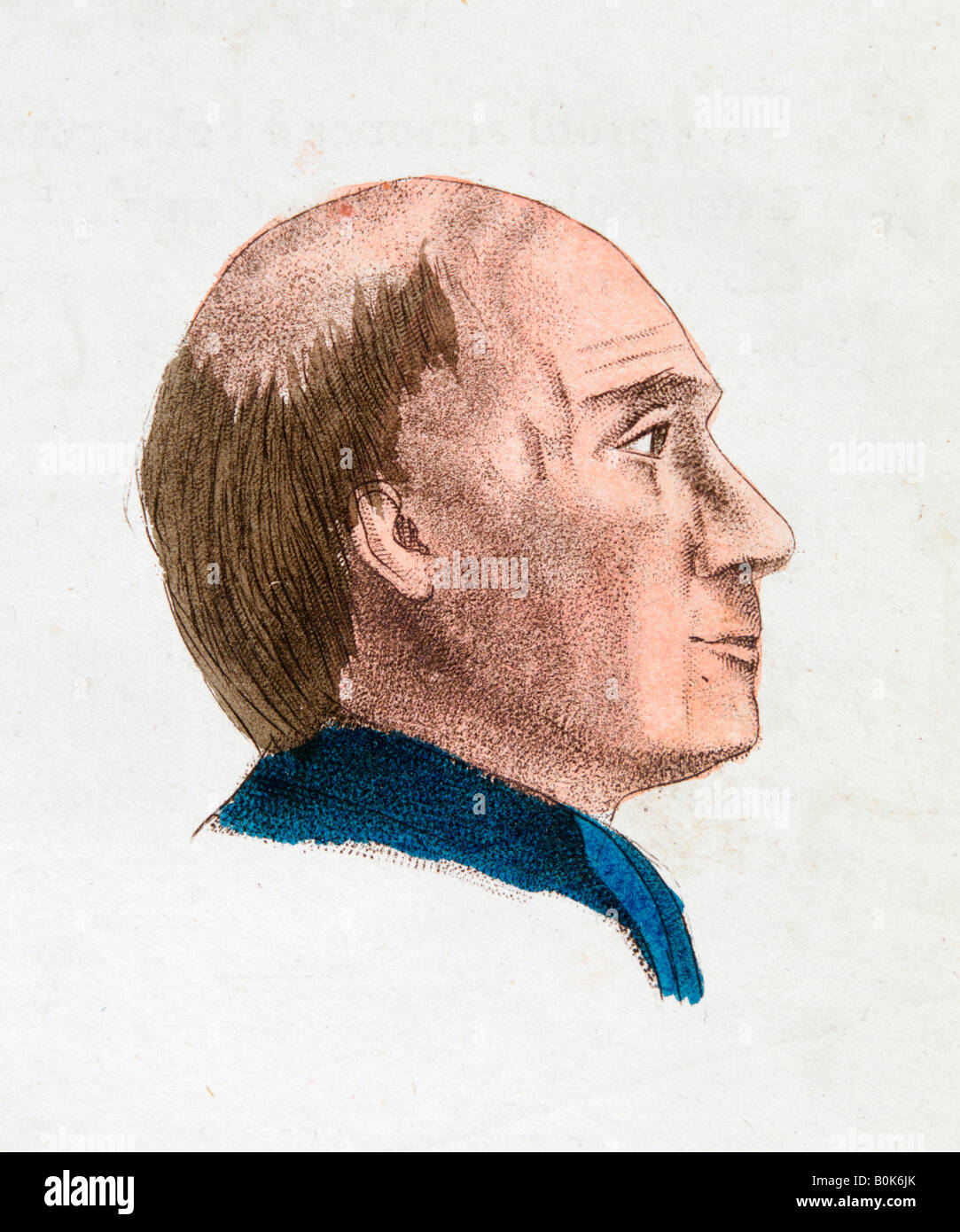 Die Gesichtszüge einer philosophischen und Tiefe Person, 1808. Künstler: Johann Kaspar Lavater Stockfoto