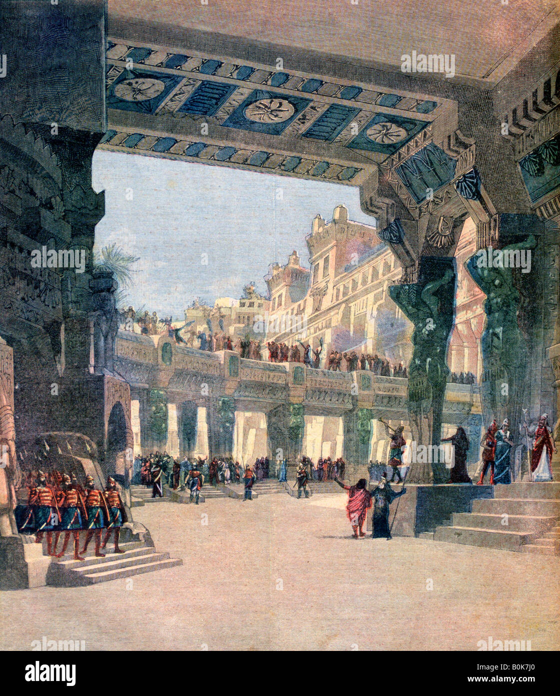 Szene zwei, Akt, aus der Oper Le Mage, von Jules Massenet, 1891. Artist: Unbekannt Stockfoto