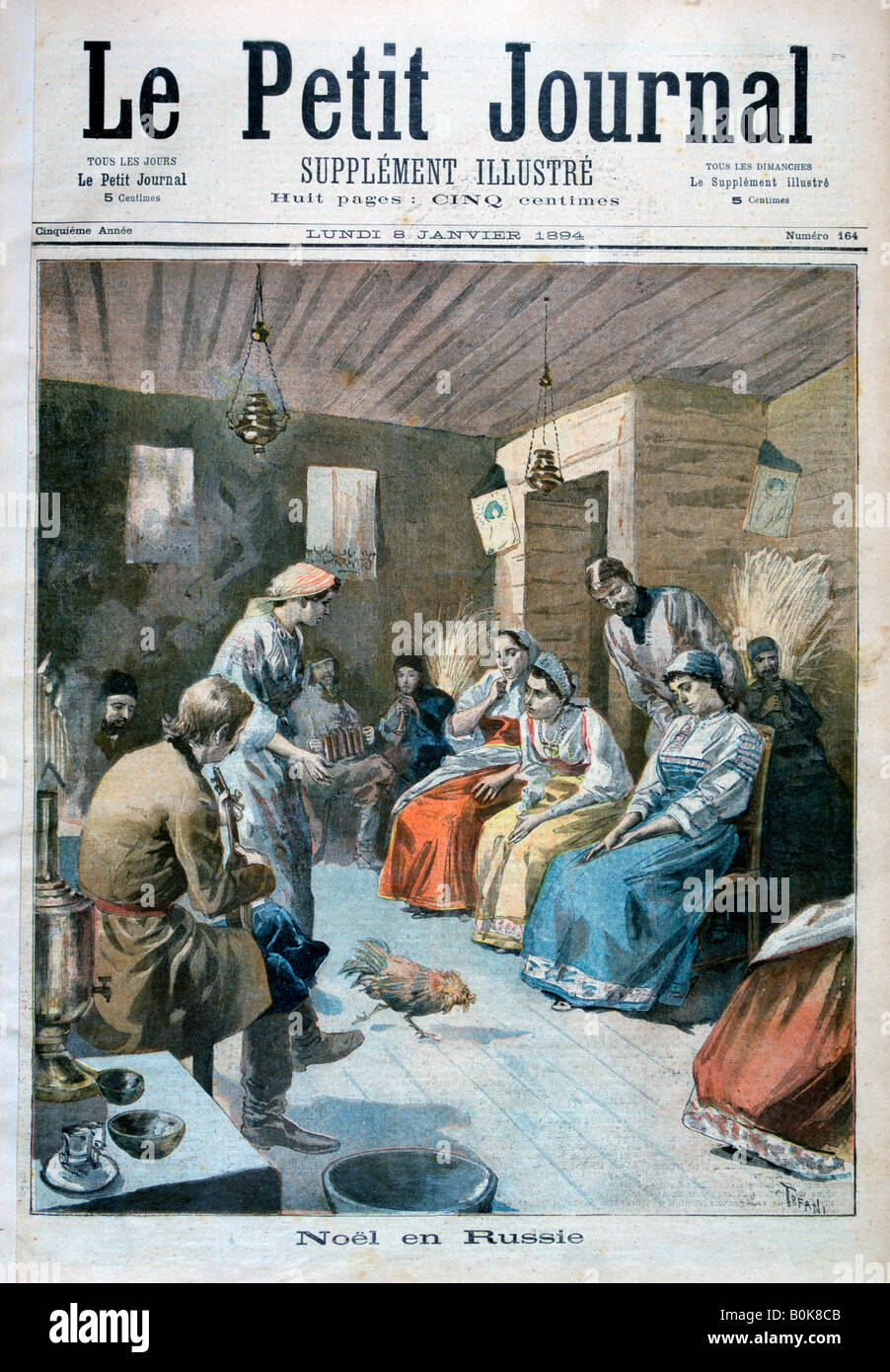 Weihnachten in Russland, 1893 (1894). Künstler: Oswaldo Tofani Stockfoto