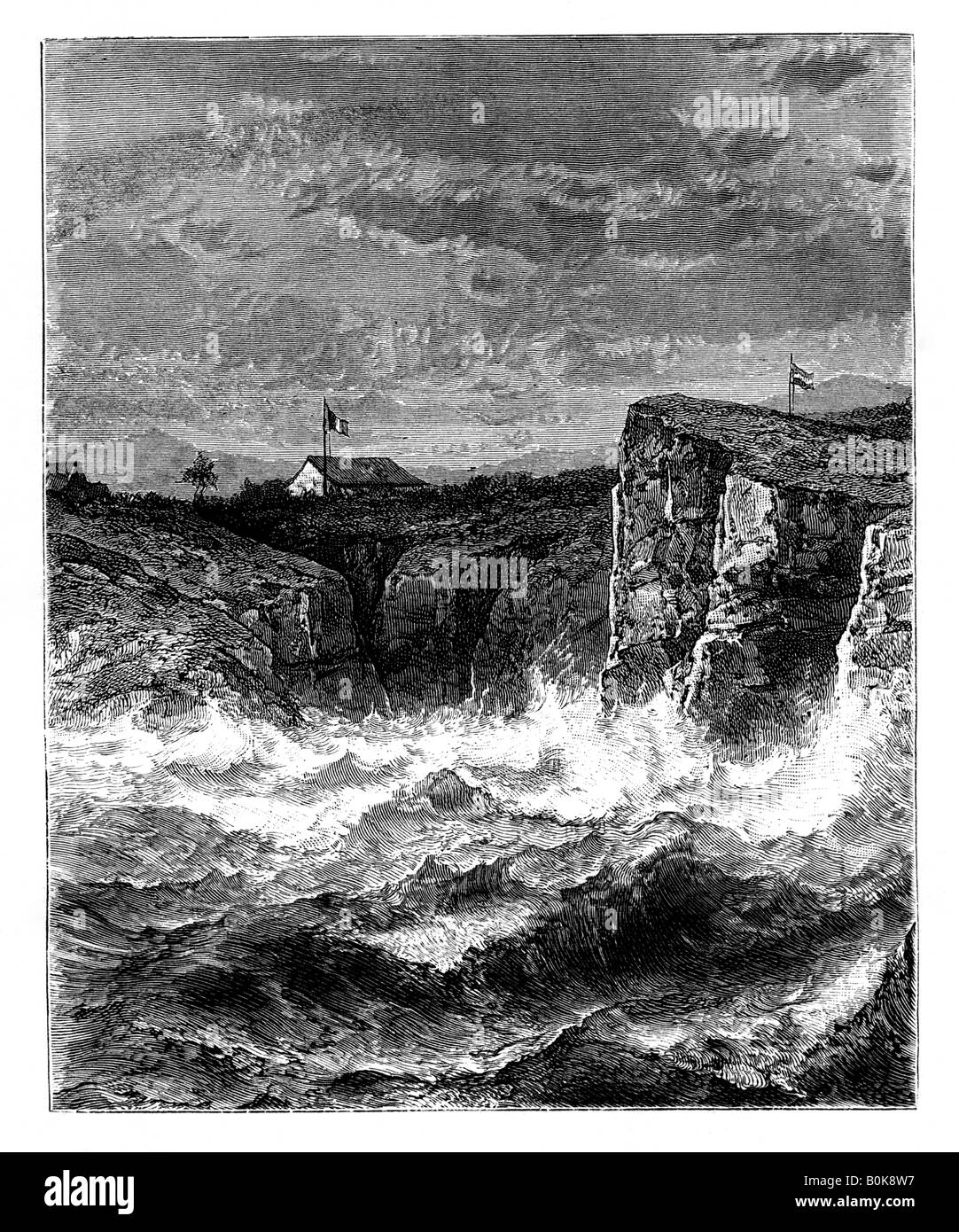 An der Küste, Angola, 19. Artist: T Weber Stockfoto