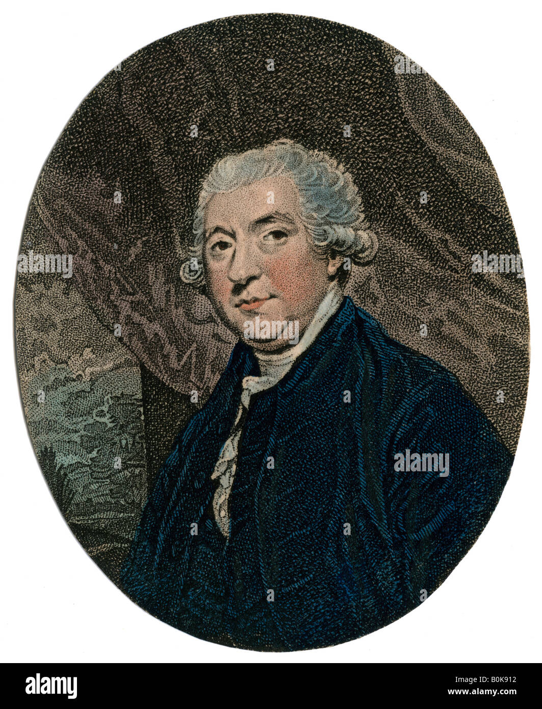 James Boswell, 9. Laird von Auchinleck, 18. Jahrhundert schottischer Rechtsanwalt und Diarist, 19. Jahrhundert. Künstler: unbekannt Stockfoto