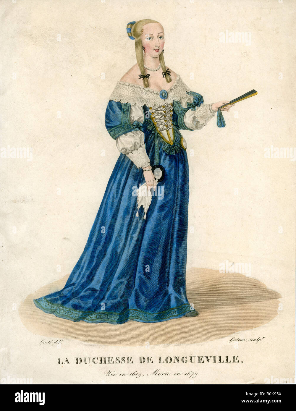 Anne Genevieve von Bourbon-Conde, Herzogin von Longueville, "Anne de Bretagne", (Anfang 19. Jahrhundert). Schöpfer: Georges Jacques Gatine. Stockfoto