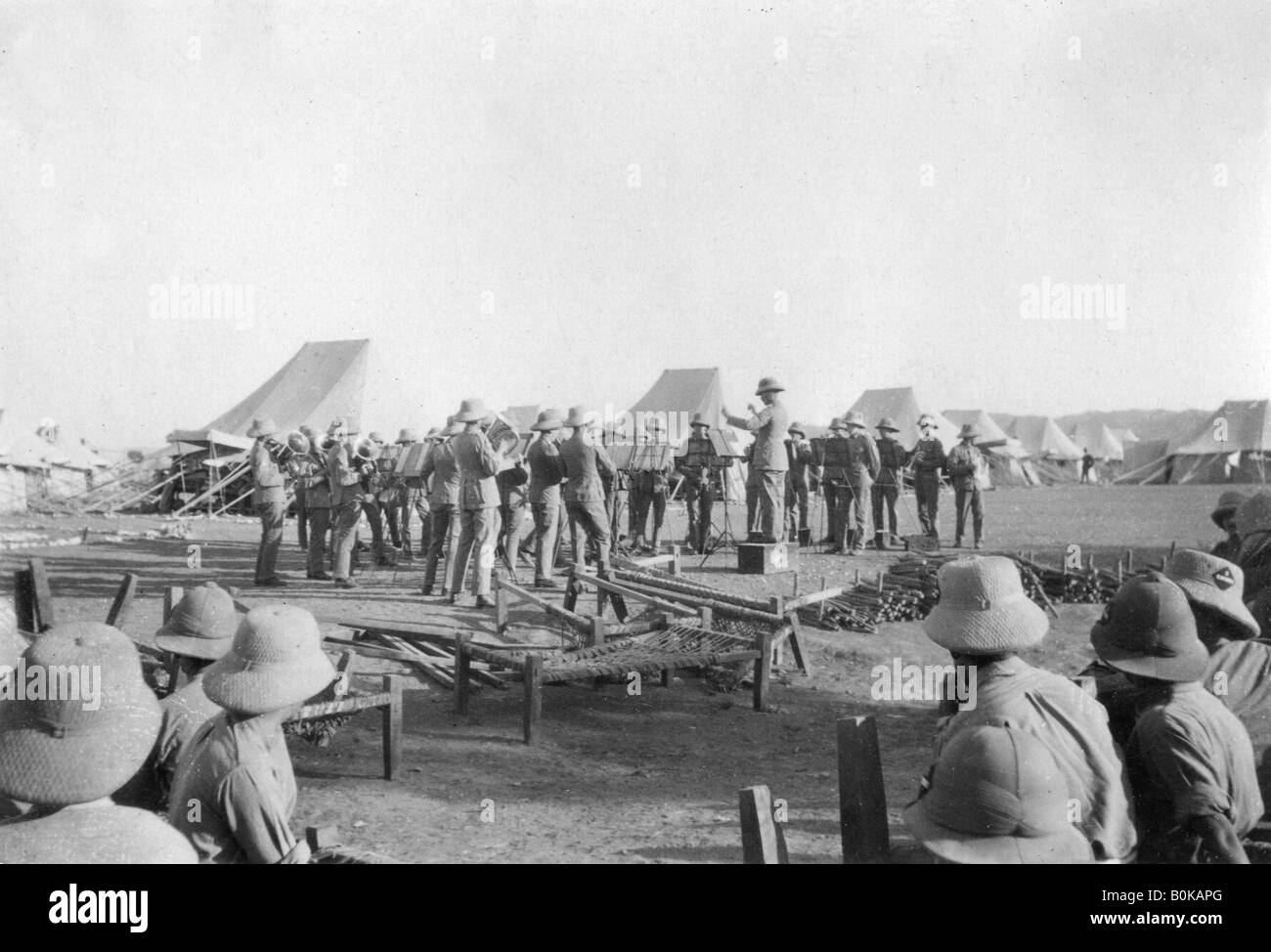 Army Band Praxis, Howshera, 1917. Artist: Unbekannt Stockfoto