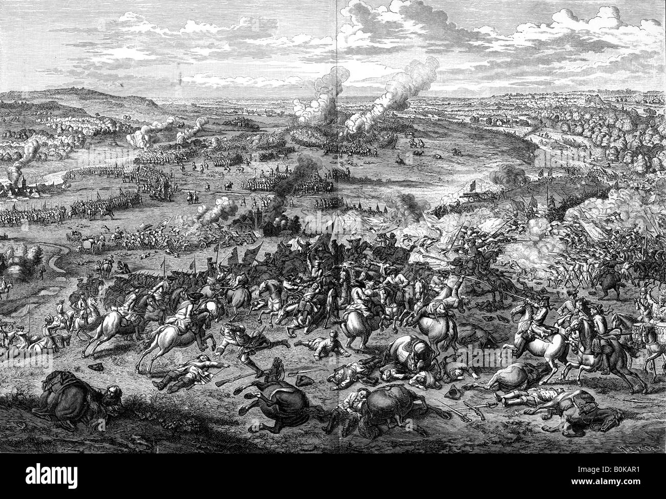 Die Schlacht von Hochstadt, Bayern, 13. August 1704, (1903). Artist: Jan van Huchtenburg Stockfoto