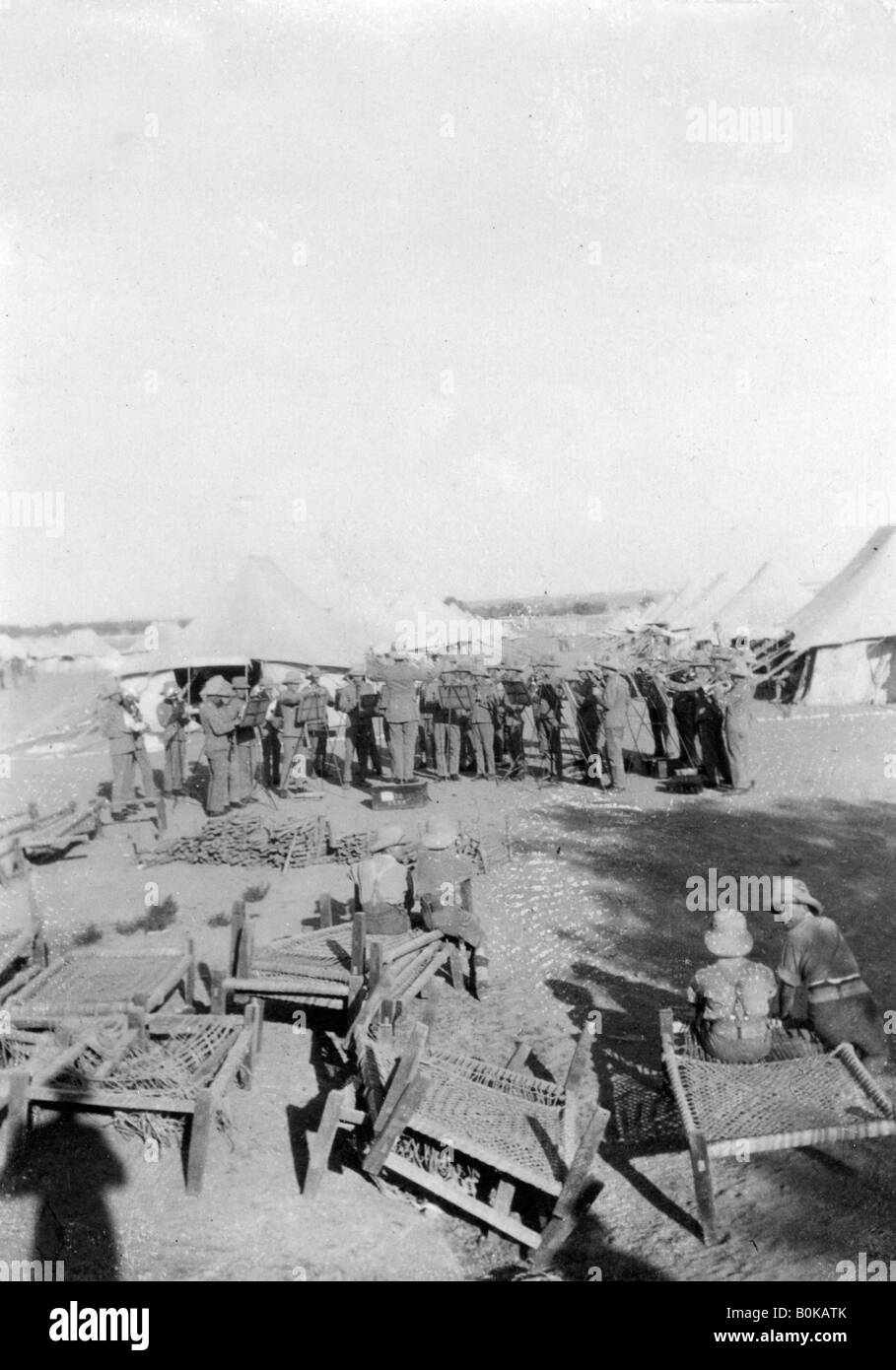 Army Band Praxis, Howshera, 1917. Artist: Unbekannt Stockfoto