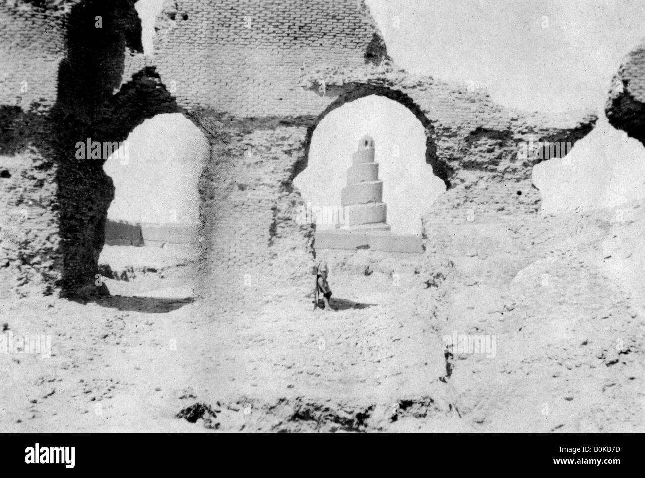 Große Moschee von Samarra, Irak, 1918. Artist: Unbekannt Stockfoto