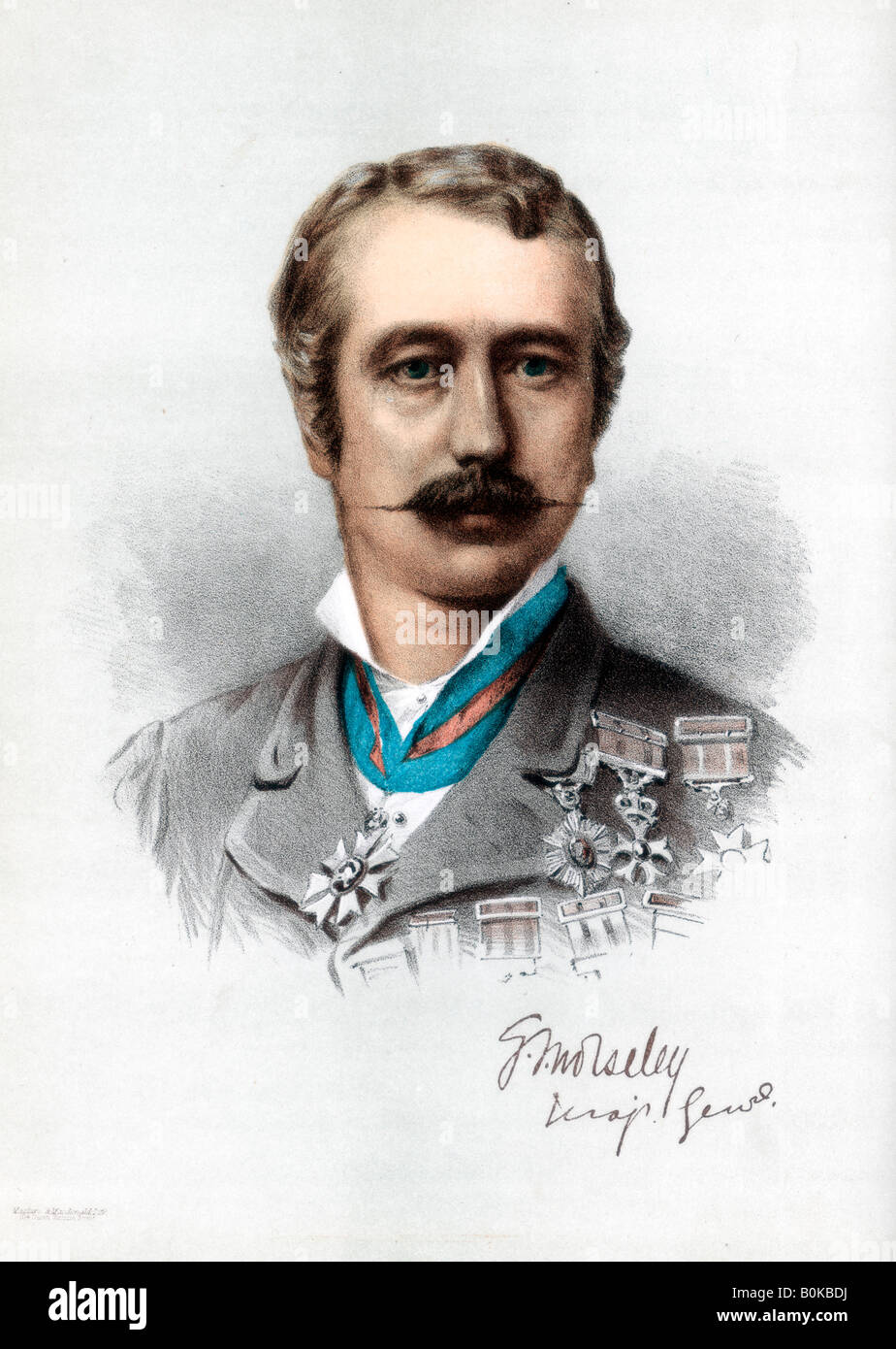 Garnet Joseph Wolseley, 1st Viscount Wolseley, Irisch-britischer Soldat, c 1890. Artist: Cassell, Petter & Galpin Stockfoto