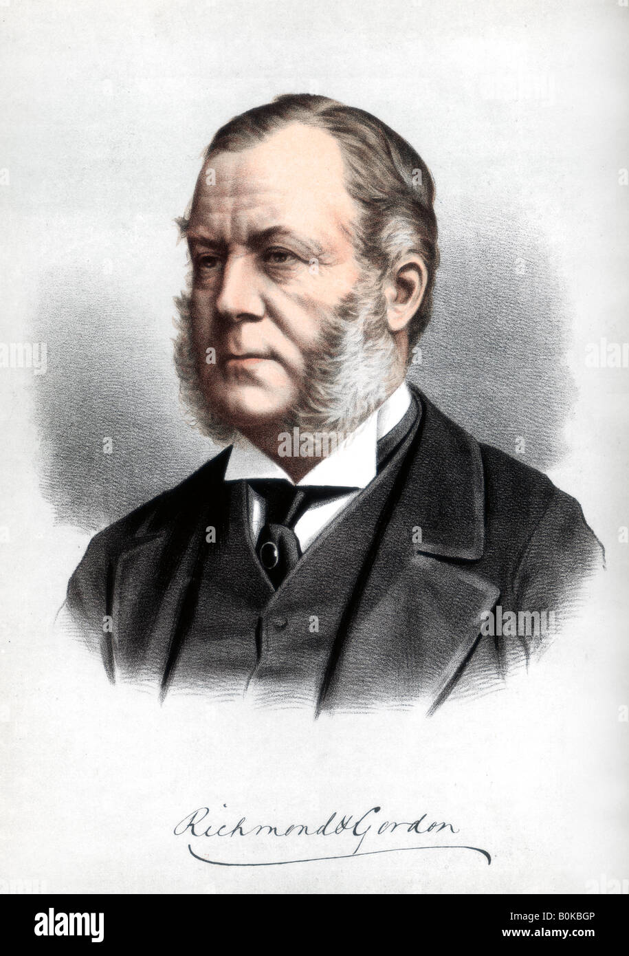Charles Henry Gordon-Lennox, Herzog von Richmond und Gordon, c 1890. Artist: Cassell, Petter & Galpin Stockfoto