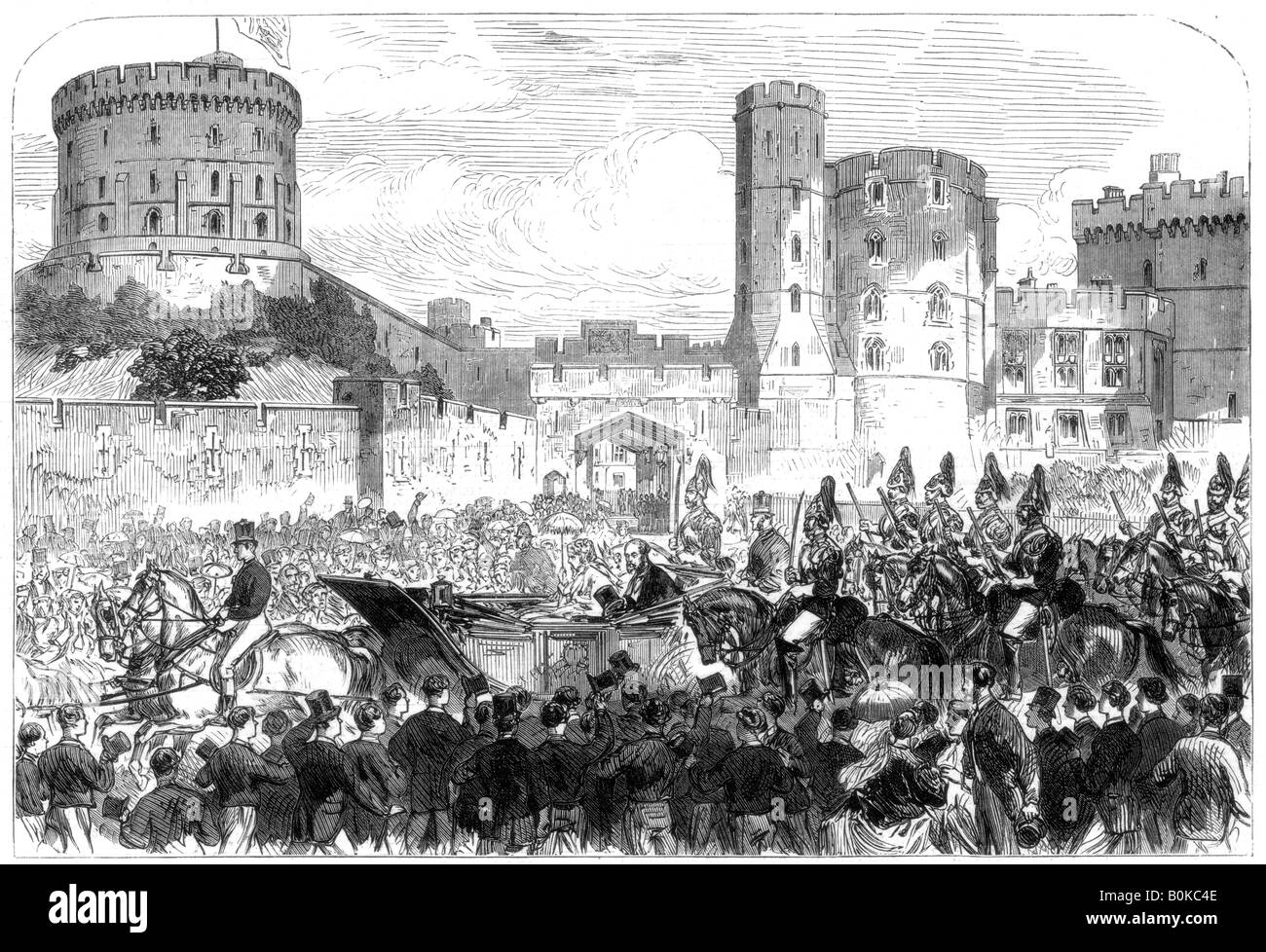 Die Ehe von Prinzessin Helena, Windsor Castle, 1866. Artist: Unbekannt Stockfoto