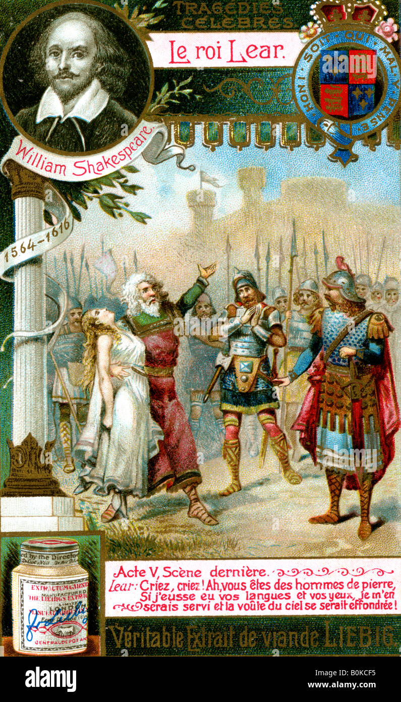 König Lear von William Shakespeare (1564-1616), (1900). Künstler: unbekannt Stockfoto