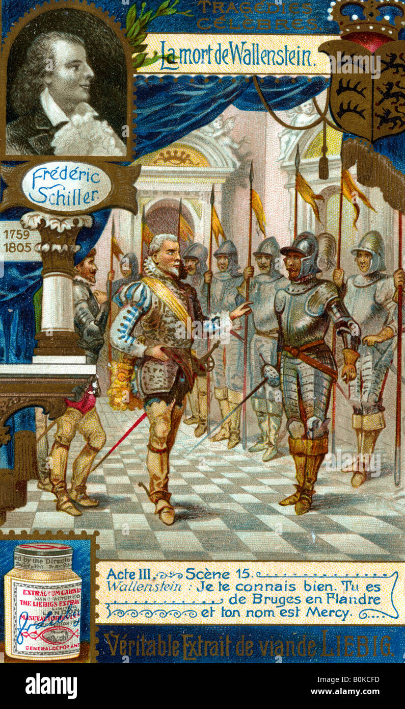 Der Tod von Wallenstein von Friedrich Schiller (1759-1809), (1900). Künstler: unbekannt Stockfoto