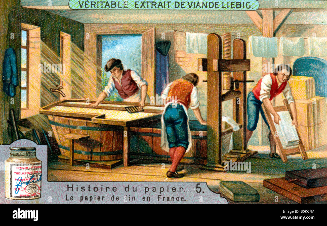 Geschichte des Papiers: 5, 1900. Künstler: unbekannt Stockfoto